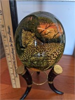 Ostrich Egg - Hand Painted (Artist Signed)