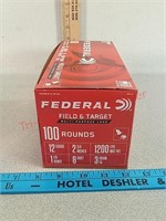 100 rds 12 ga federal shotshell ammo ammunition