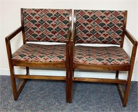 Pair Of Cloth Office Chairs