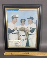 Autographed Whitey Ford And Yogi Berra Picture