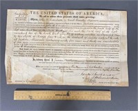The United States Of America Original Land Grant