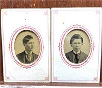 2 small Early Tin Type