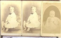 3 early CDV photos 1880’s