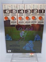 1972 Browns v Packers Program & Ticket Stubs