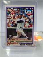 1978 Topps Yankees Reggie Jackson Card