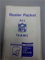 Rare 1972 Season Teams Roster from NFL HoF!