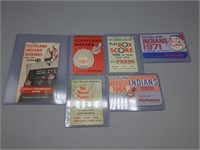 Lot of vintage Cleveland Indians Pocket Schedules