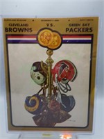 Original 1969 Browns v. Packers Program!