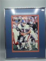 Framed Official 1984 Denver Broncos Team book