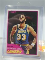 1981 Topps Kareem Abdul-Jabbar Basketball Card!