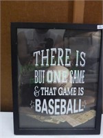 "There is one game & that game is Baseball" art!