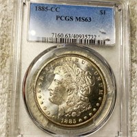 1885-CC Morgan Silver Dollar PCGS - MS63