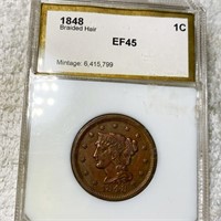 1848 Braided Hair Large Cent PCI - EF45