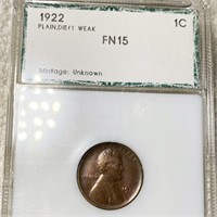 1922 Lincoln Wheat Penny PCI - FN15