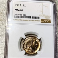 1917 Buffalo Head Nickel NGC - MS64