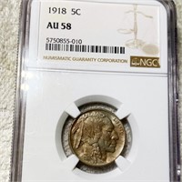 1918-S Buffalo Head Nickel NGC - AU58