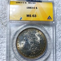 1883-O Morgan Silver Dollar ANACS - MS63