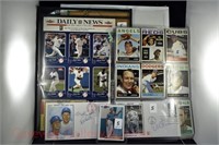 Nearly 60 baseball cards/autographs/records: