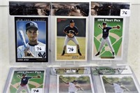 6 baseball cards: