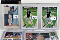 5 baseball cards: