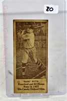 Baseball card: