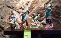 4 Shi-Wan Porcelain Figurines