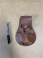 Leather powder flask holster