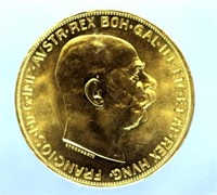 1915 Austrian 100 Corona Gold Coin