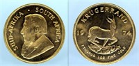 1974 Krugerrand 1 Oz. Fine Gold Coin