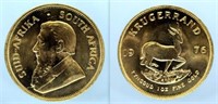 1976 Krugerrand 1 Oz. Fine Gold Coin