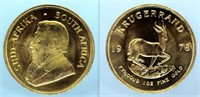 1978 Krugerrand 1 Oz. Fine Gold Coin