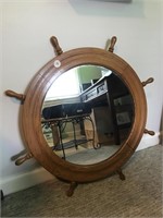 Ship’s Wheel Mirror