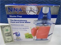 Unused NINJA MasterPrep Blue Blender Mixer