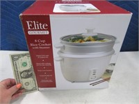 New ELITE Gourmet 8cup Electric Rice Cooker Steamr