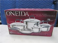 Unused ONEIDA Stainless 19pcx Cookware Pot/Pan SET