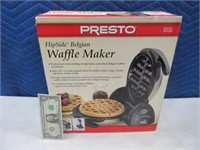 New PRESTO FlipSide Belgium Waffle Maker