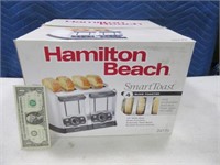 New Hamilton Beach 4slice Smart Toast Toaster Stnl