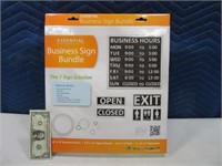 New 7sign Business Sign Bundle Cusomizable Sign