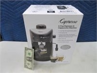 New CAPRESSO 4cup Espresso & Cappuccino Machine