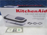 New KITCHENAID 3in1 Chop & Slice Set Kitchen Gadgt