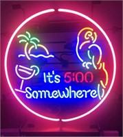 New It's 5:00 Somewhere Neon Sign