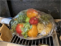 plastic fruit in bowl