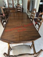 Dinning Room Table with 6 chairs and Hutch.