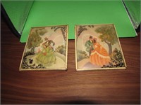 Pair of Vintage 4" x 5" Silhouettes