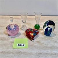 Art Glass Paperweights & More