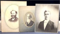 3 early photos of men from the Edmonds family