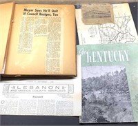 Scrap Book of Newspaper clippings from Lebanon KY