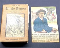 Original Uncle Remus 1905 book and newspaper