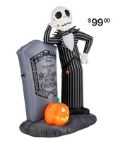 Unbranded 6' LED Jack Skellington Inflatable