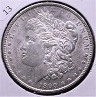 1890 MORGAN DOLLAR  AU